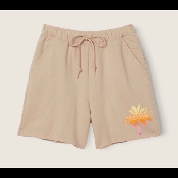 Vs PINK dad shorts long sleeve campus tee hummus floral logo - Picture 6 of 16